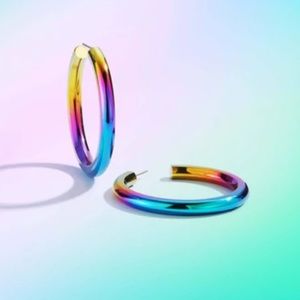 Stephanie Gottlieb electric hoops—rainbow